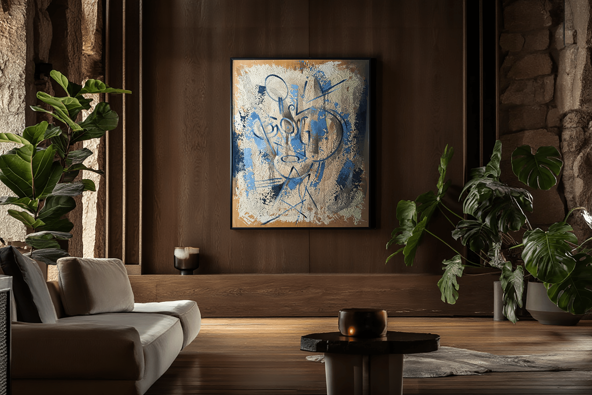 opera pittorica astratta informale contemporanea