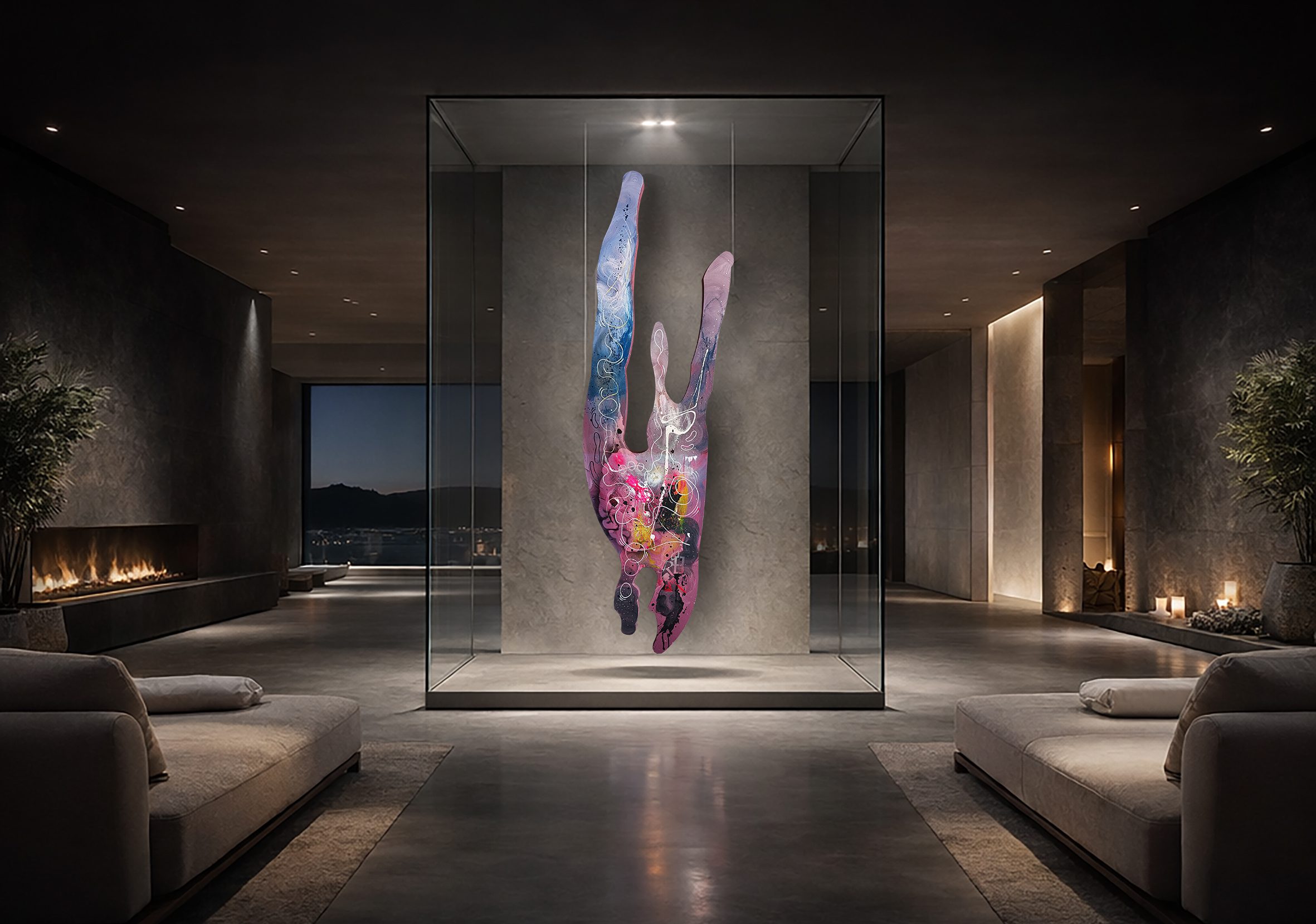 opera pittorica astratta informale contemporanea