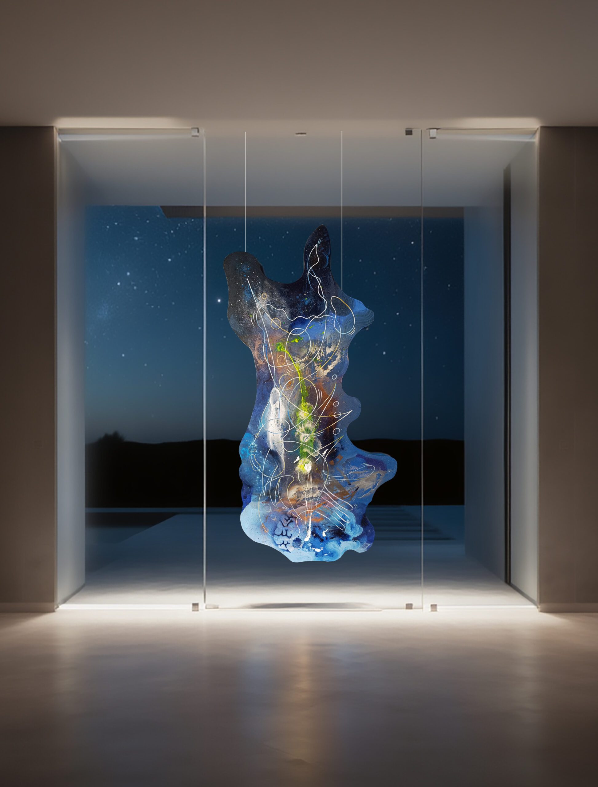 opera pittorica astratta informale contemporanea