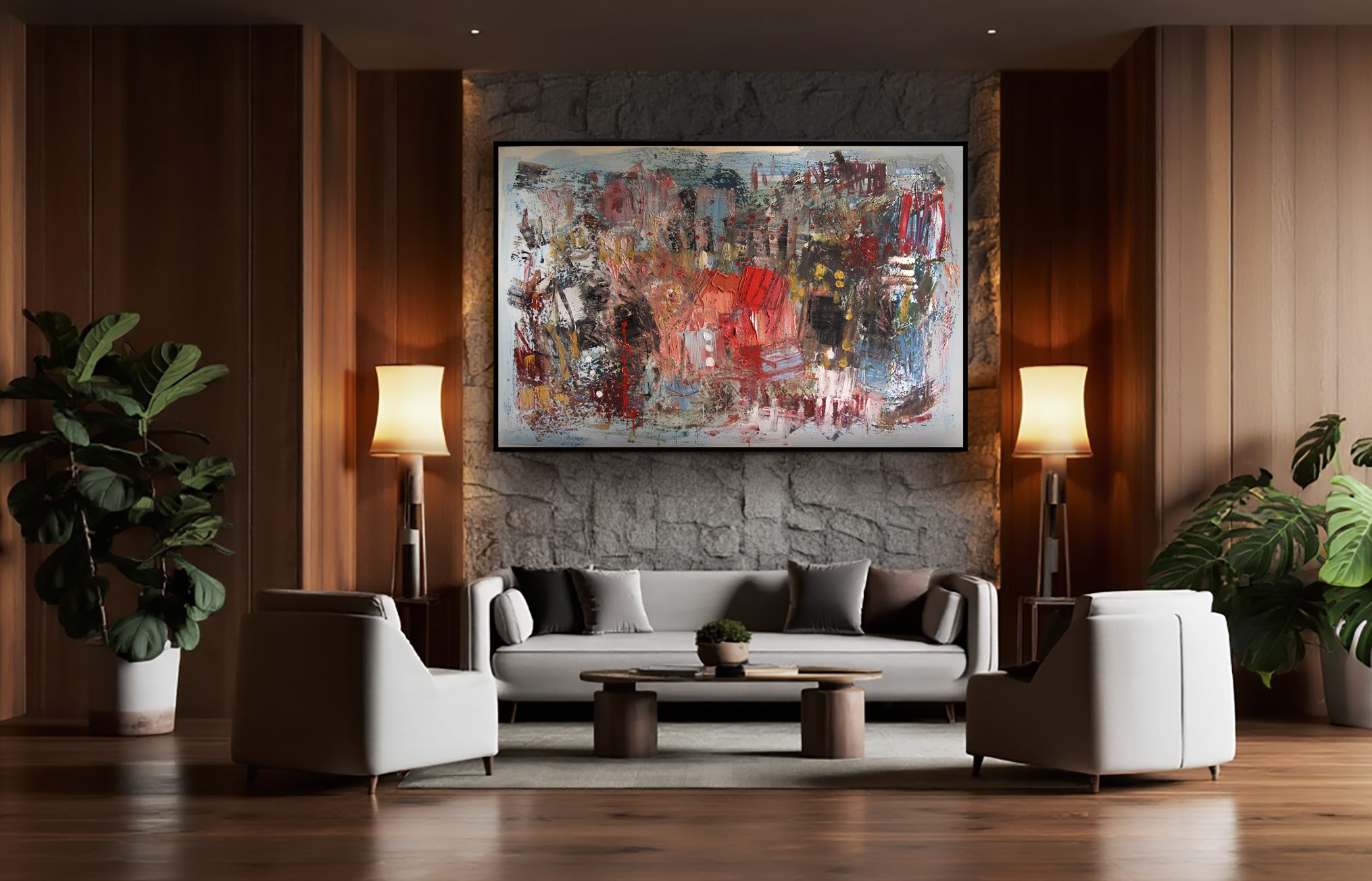 opera pittorica astratta informale contemporanea