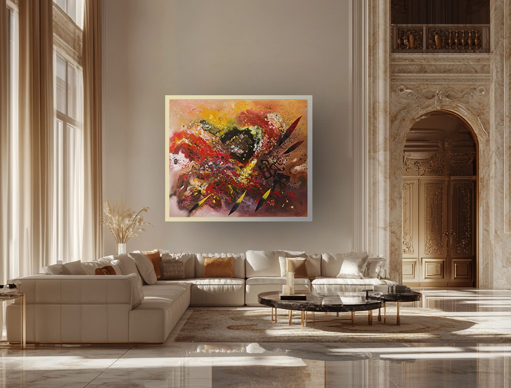 opera pittorica astratta informale contemporanea