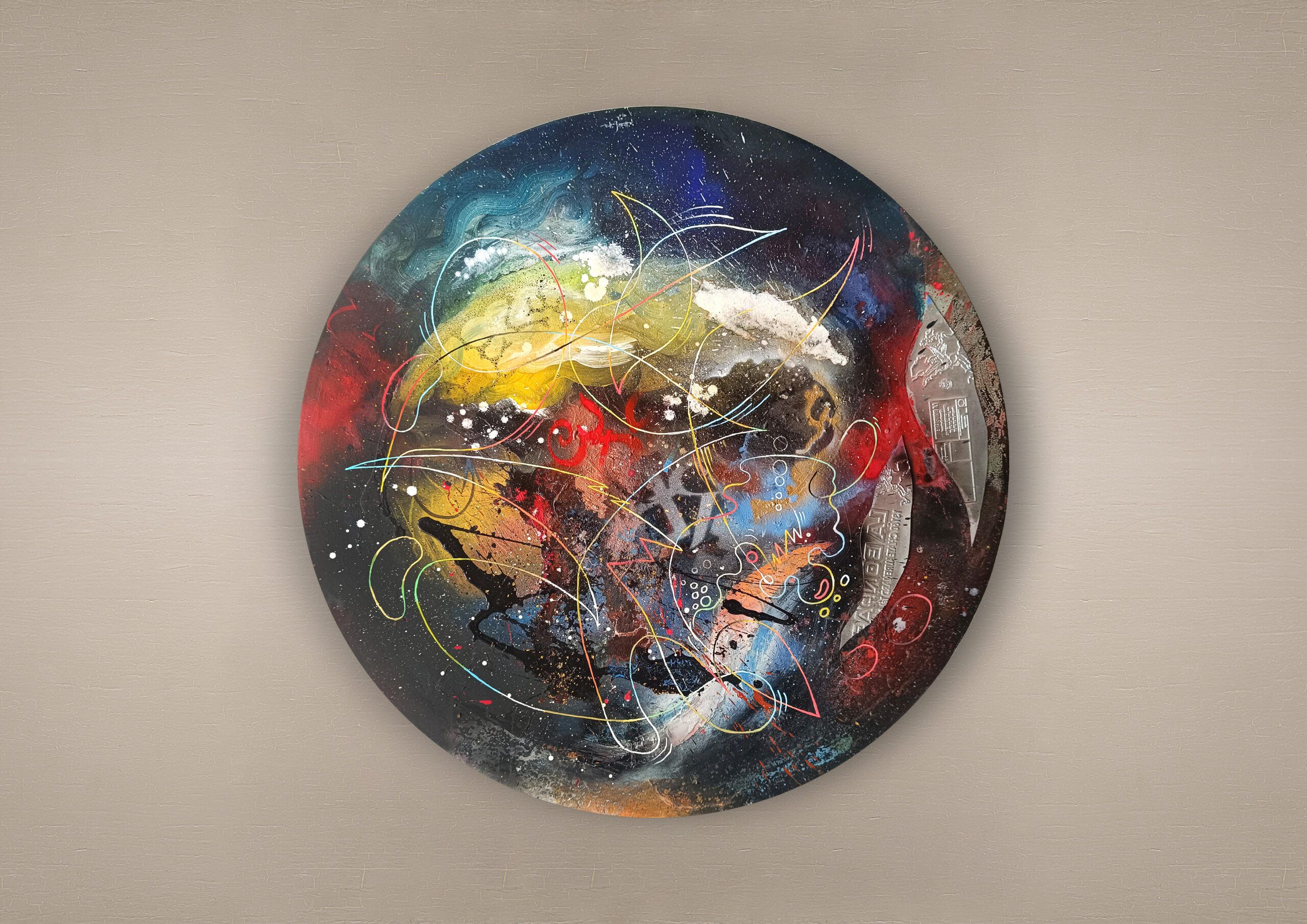 opera pittorica astratta informale contemporanea