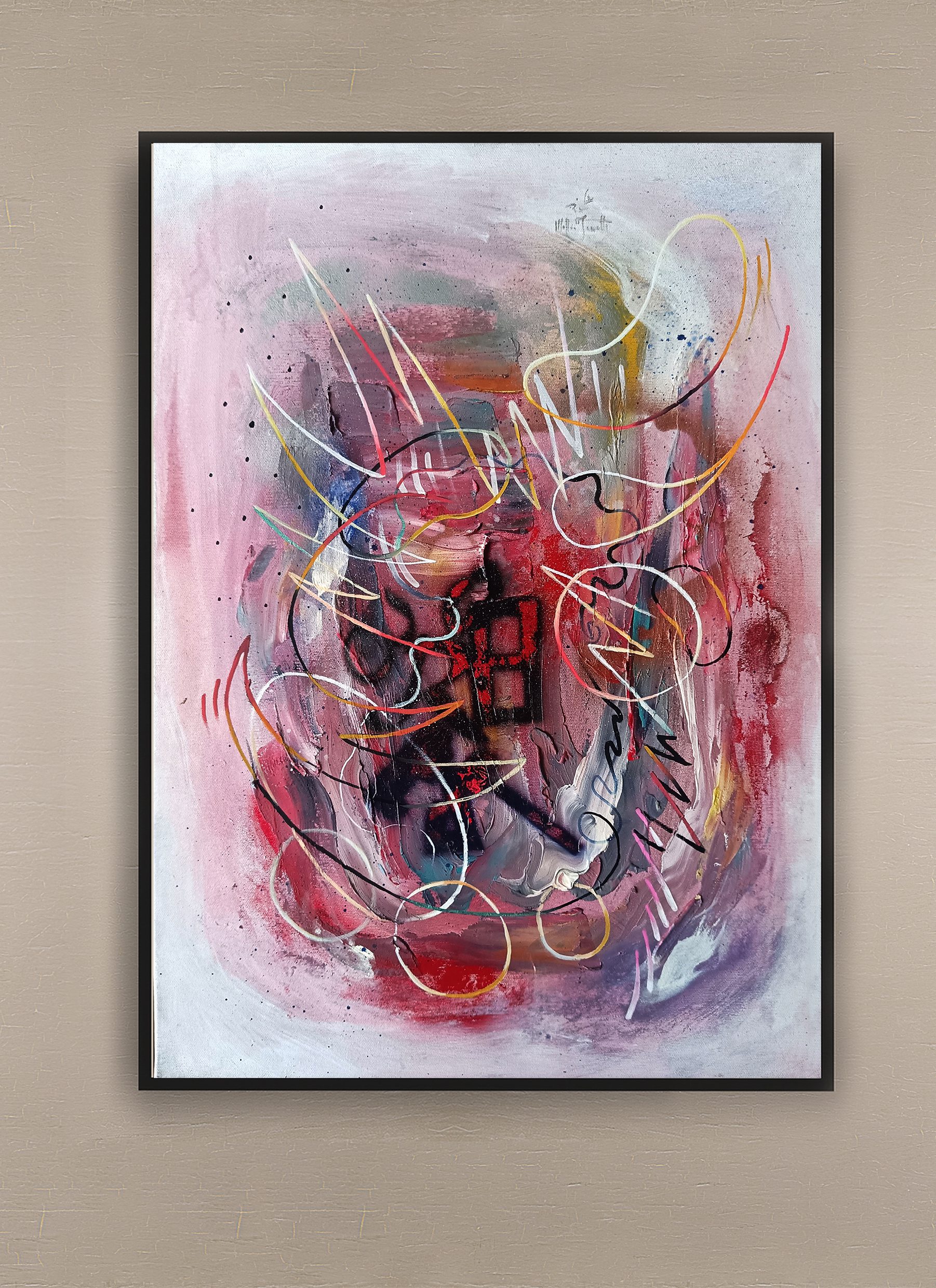 opera pittorica astratta informale contemporanea