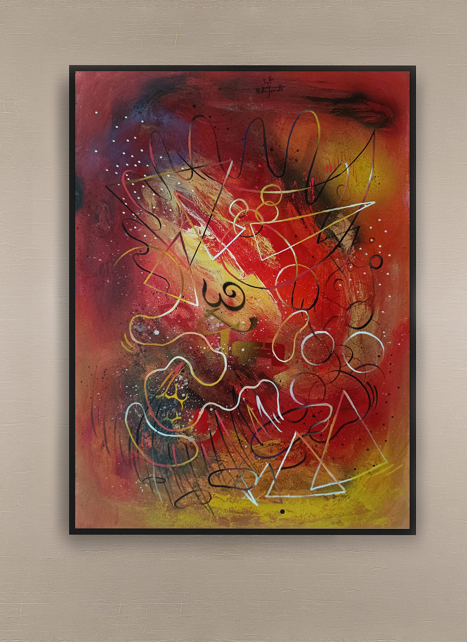 opera pittorica astratta informale contemporanea