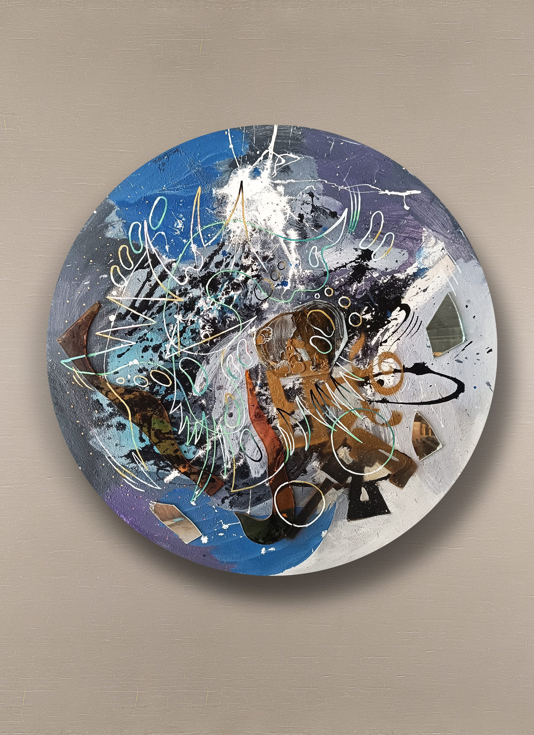 opera pittorica astratta informale contemporanea