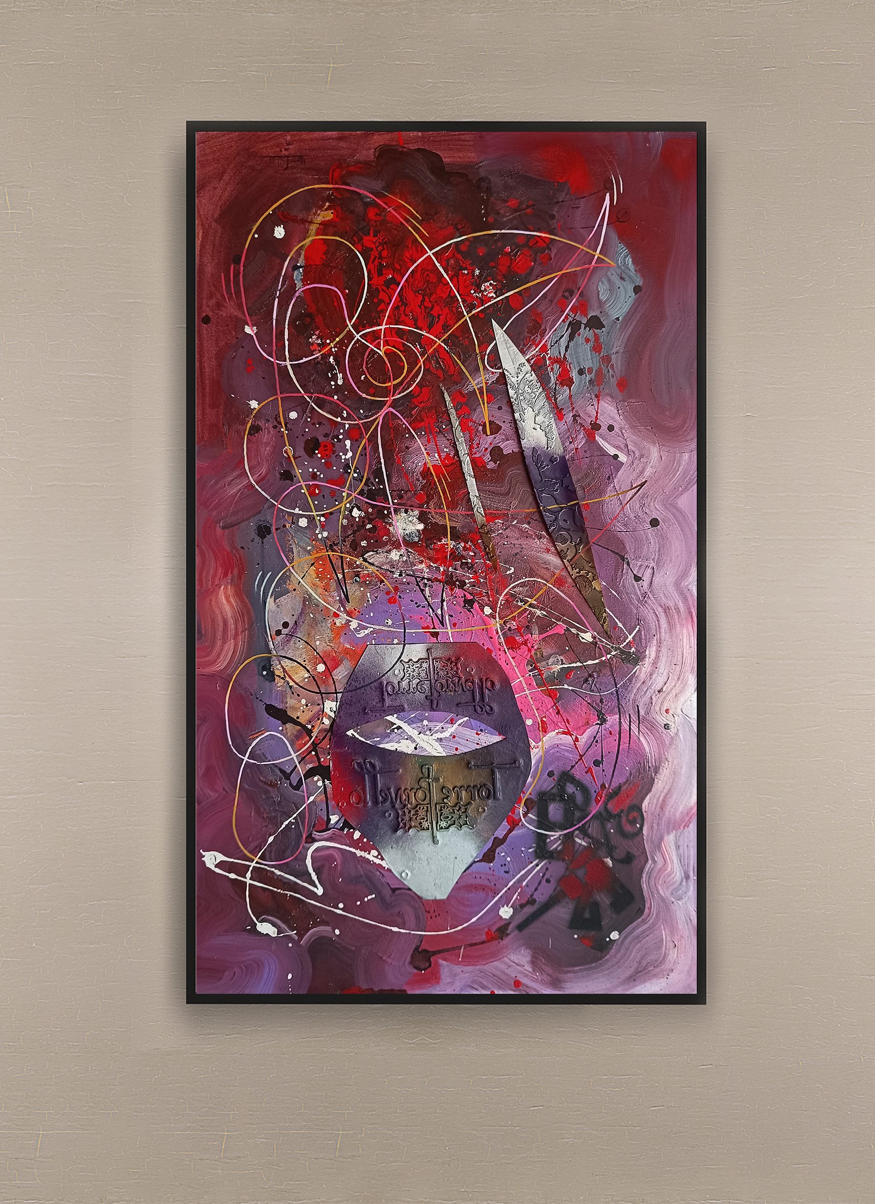 opera pittorica astratta informale contemporanea