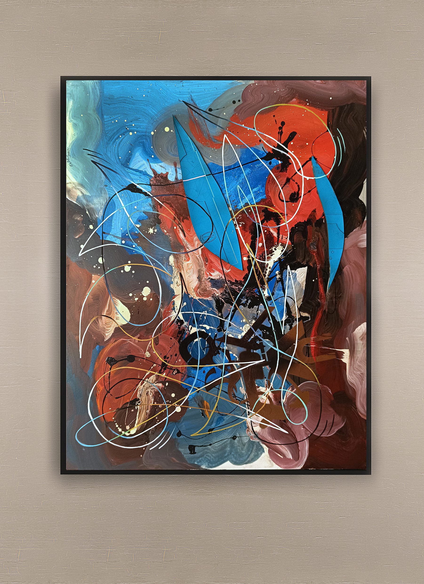 opera pittorica astratta informale contemporanea