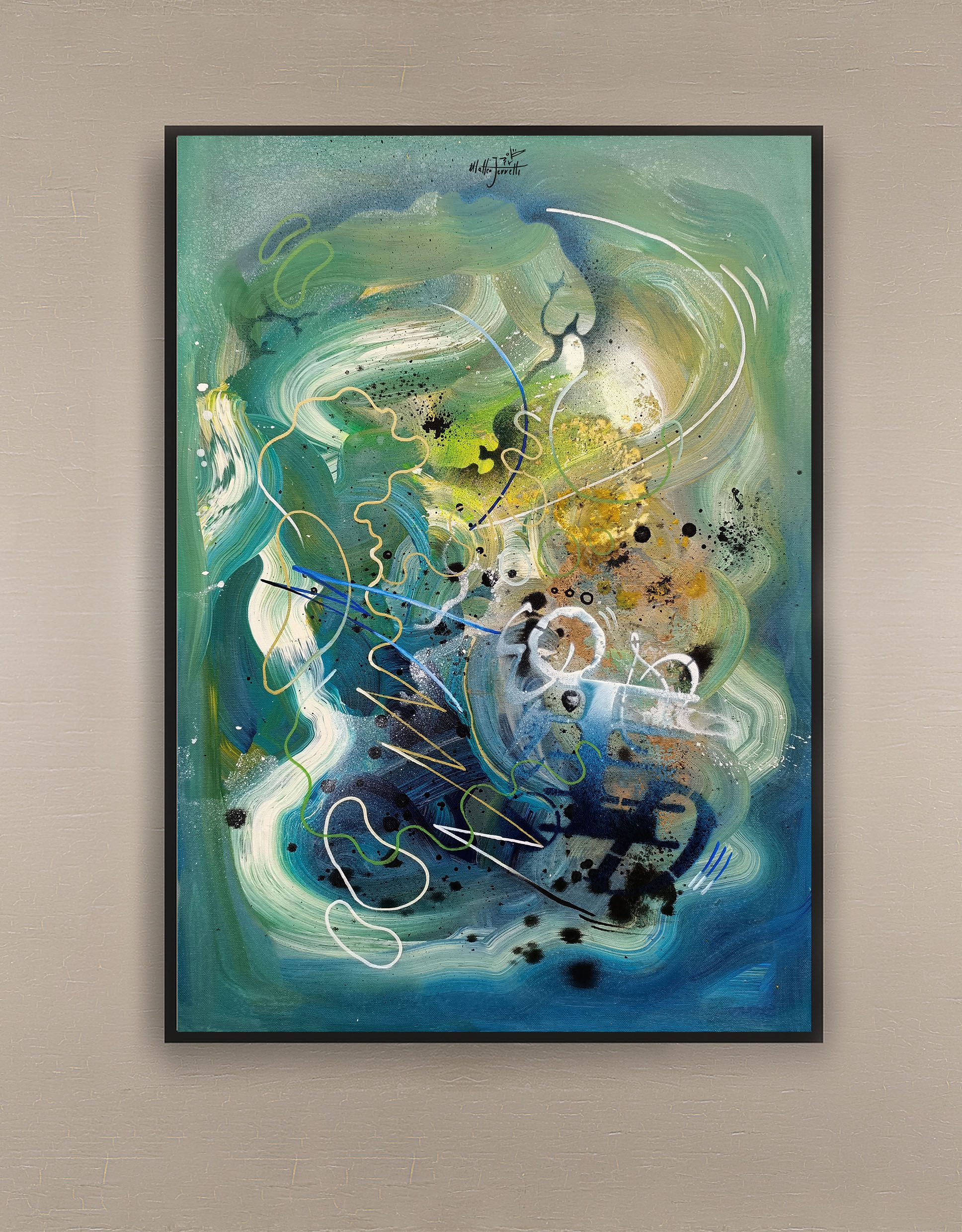 opera pittorica astratta informale contemporanea