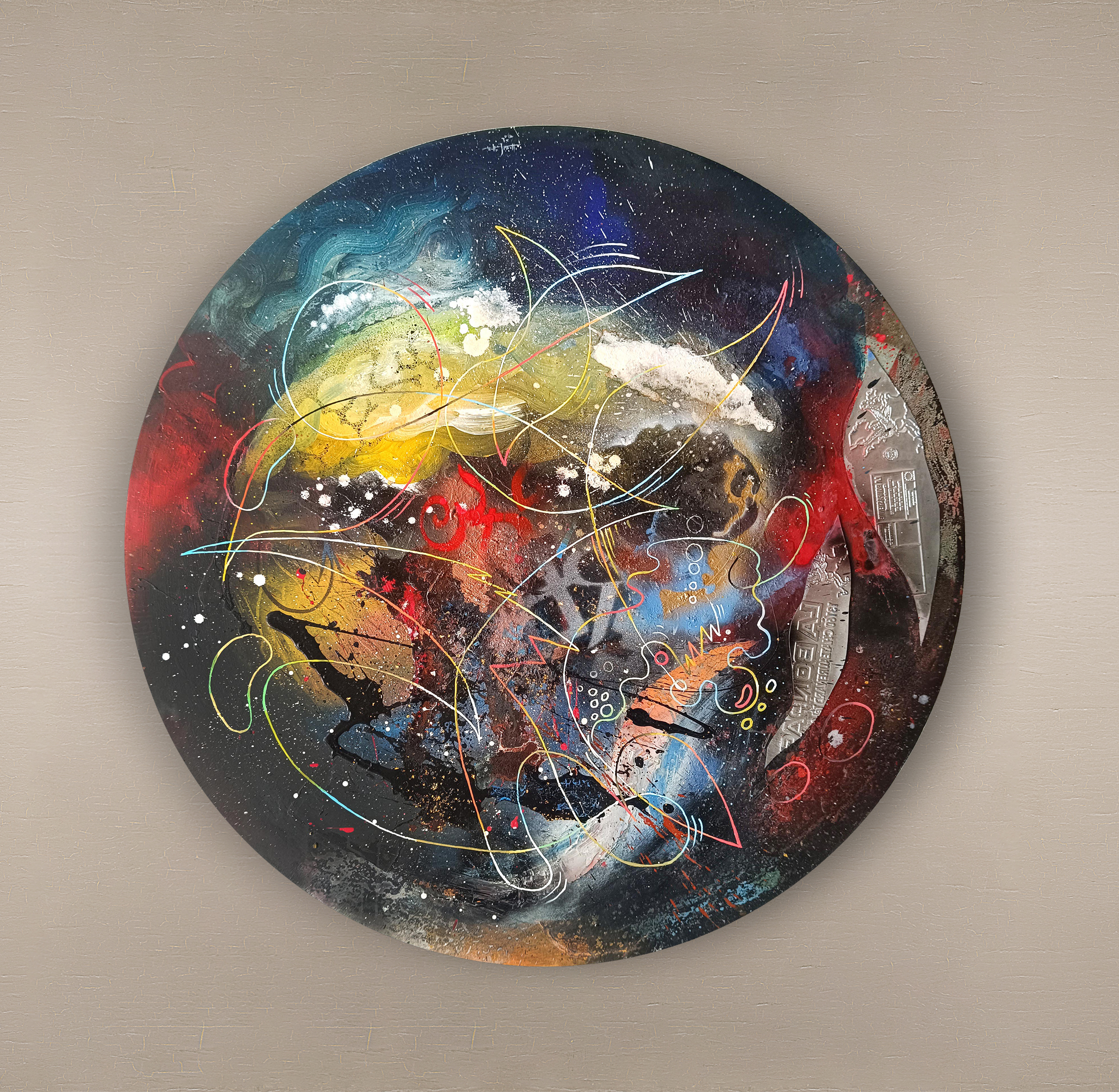 opera pittorica astratta informale contemporanea