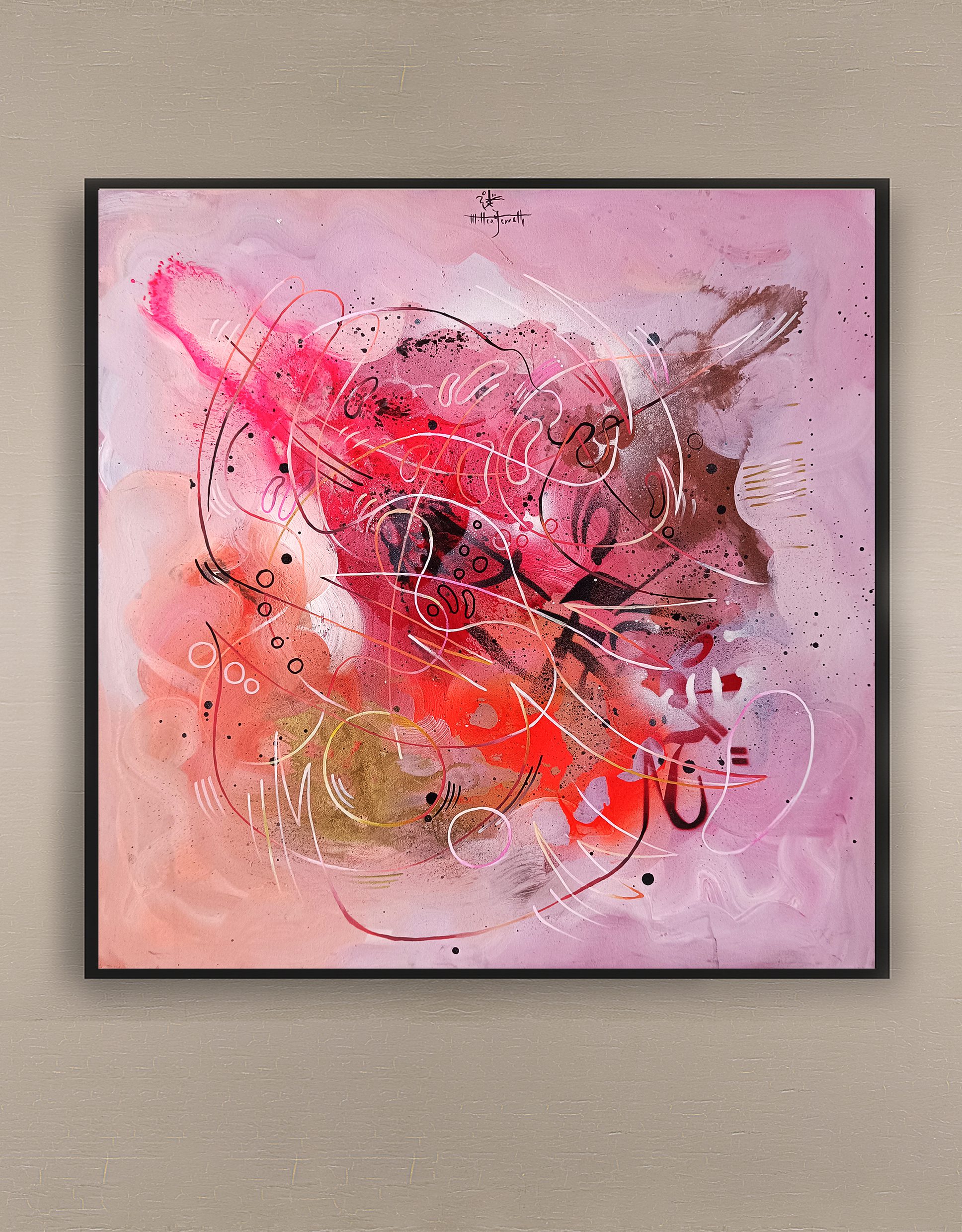 opera pittorica astratta informale contemporanea