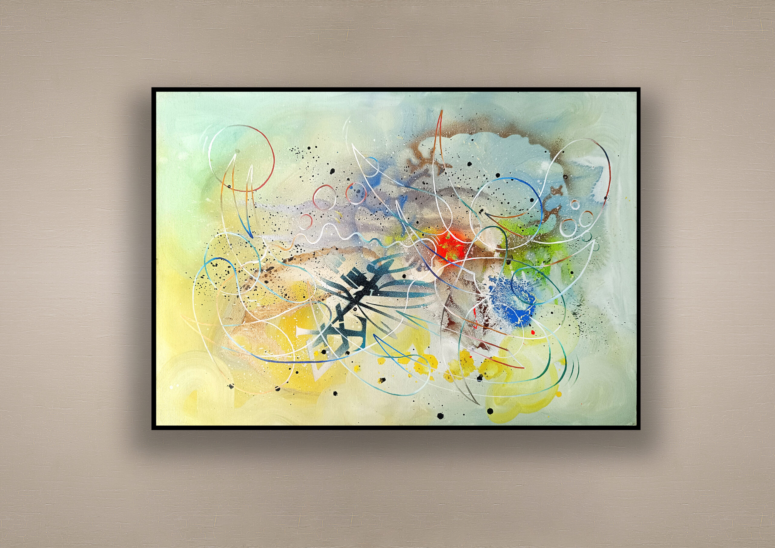 opera pittorica astratta informale contemporanea