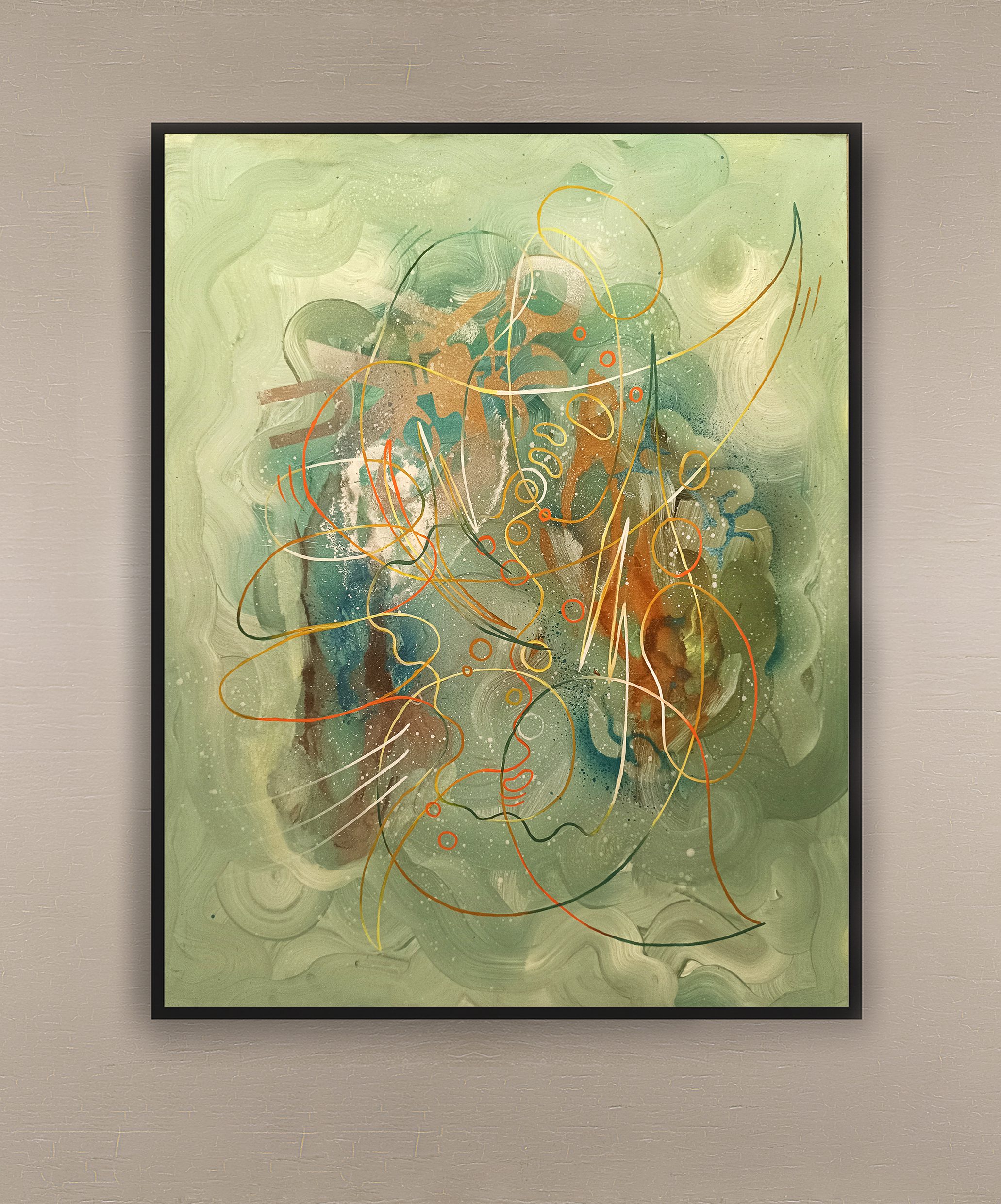 opera pittorica astratta informale contemporanea