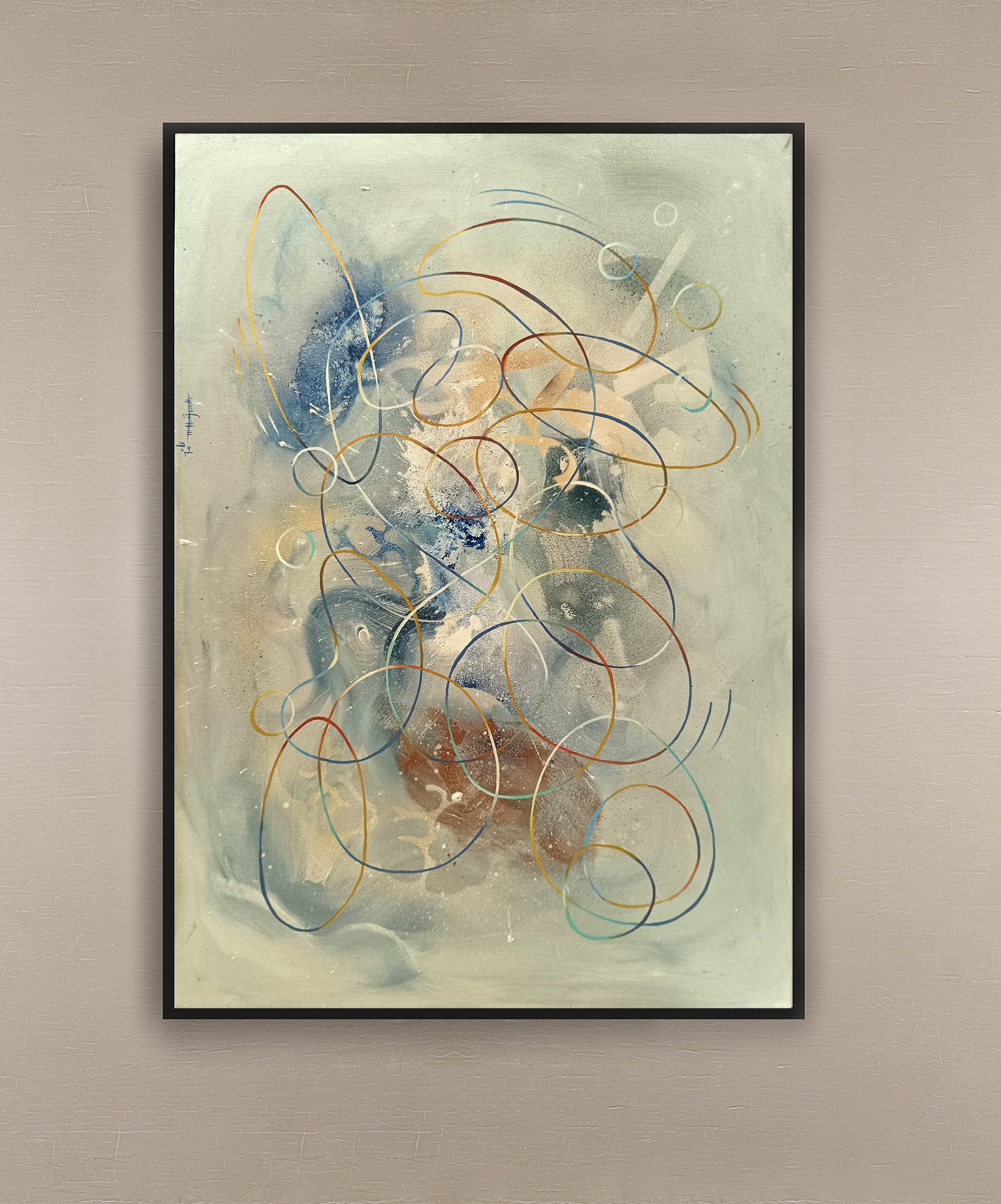 opera pittorica astratta informale contemporanea