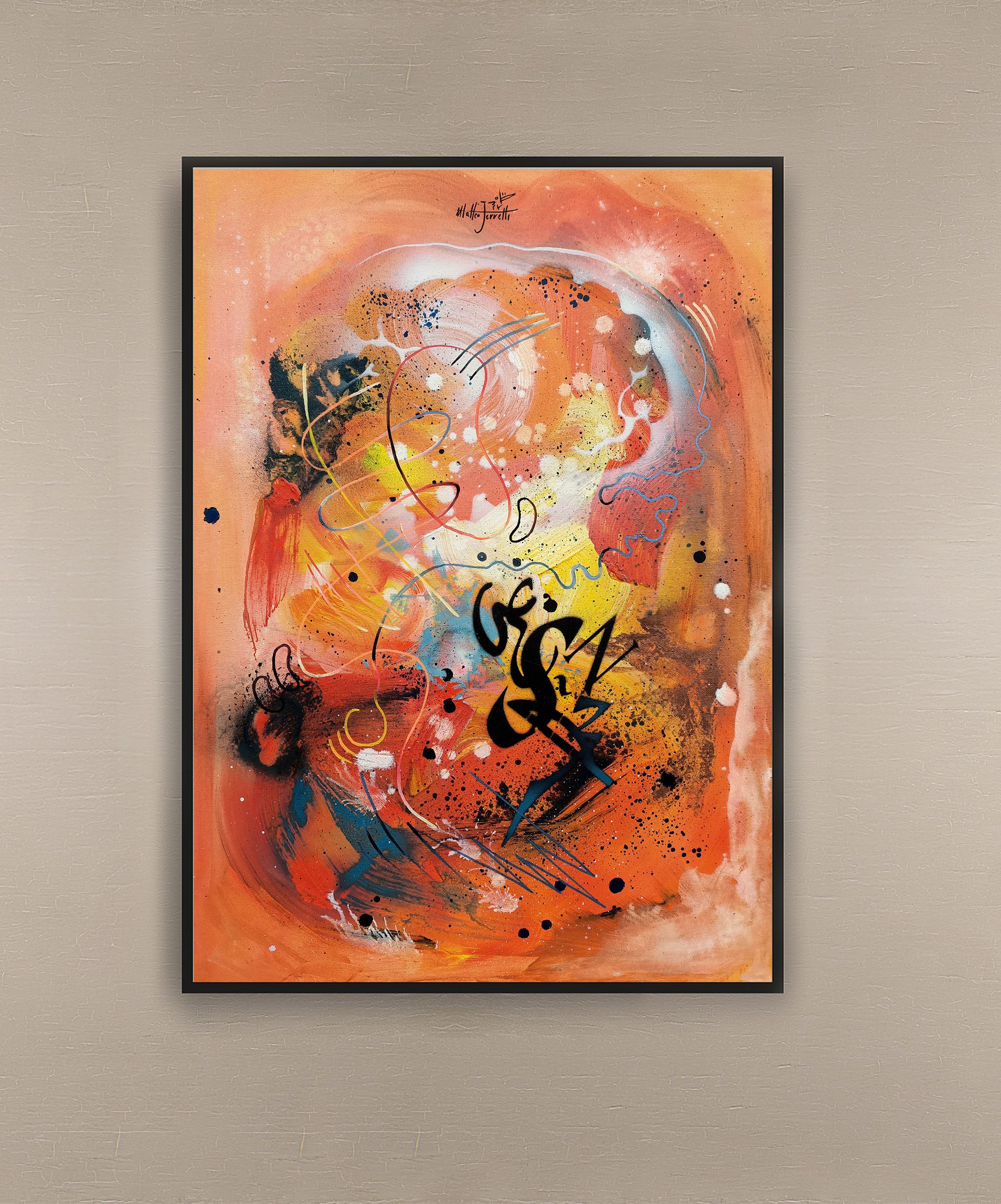 opera pittorica astratta informale contemporanea