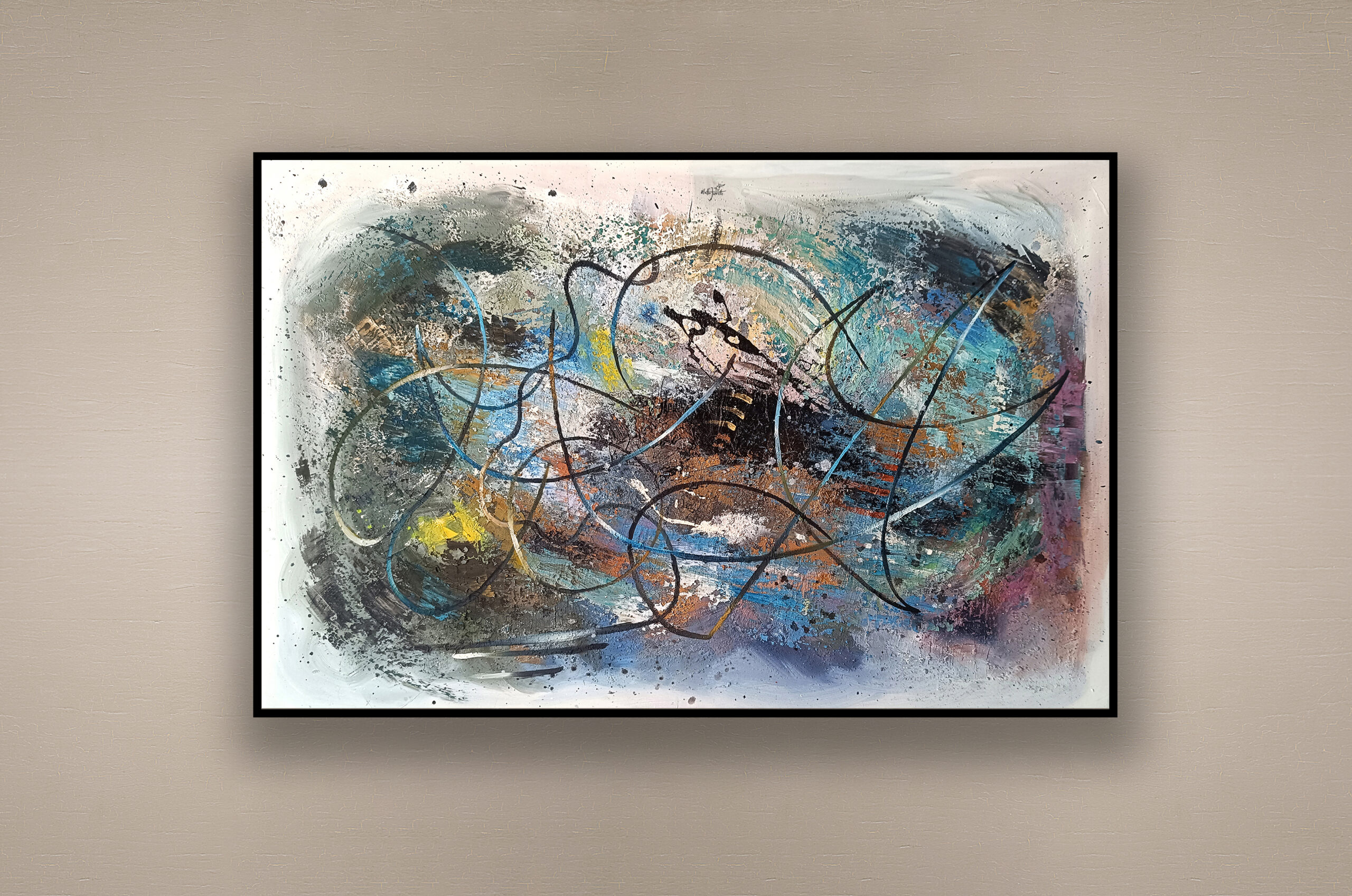 opera pittorica astratta informale contemporanea