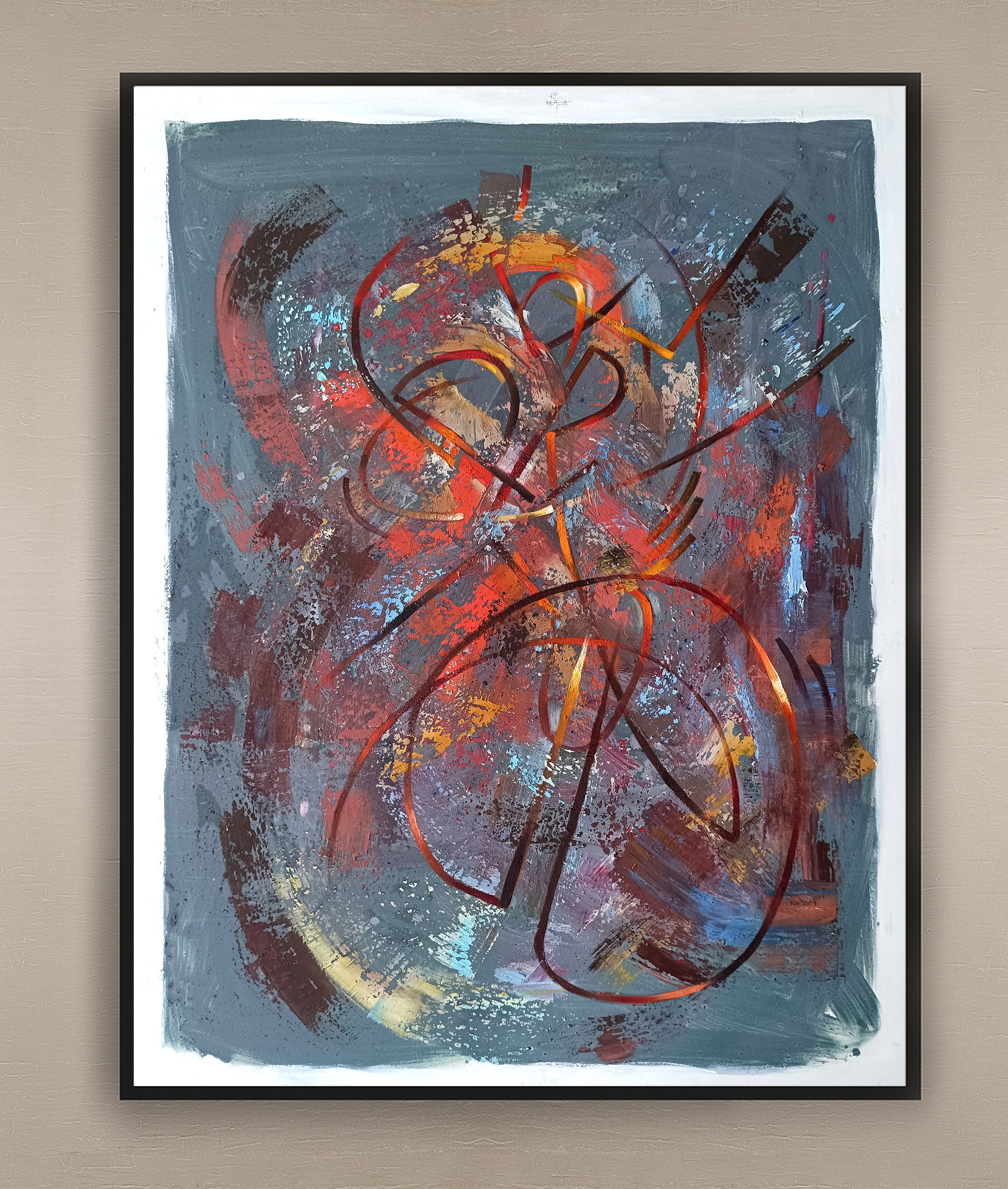 opera pittorica astratta informale contemporanea