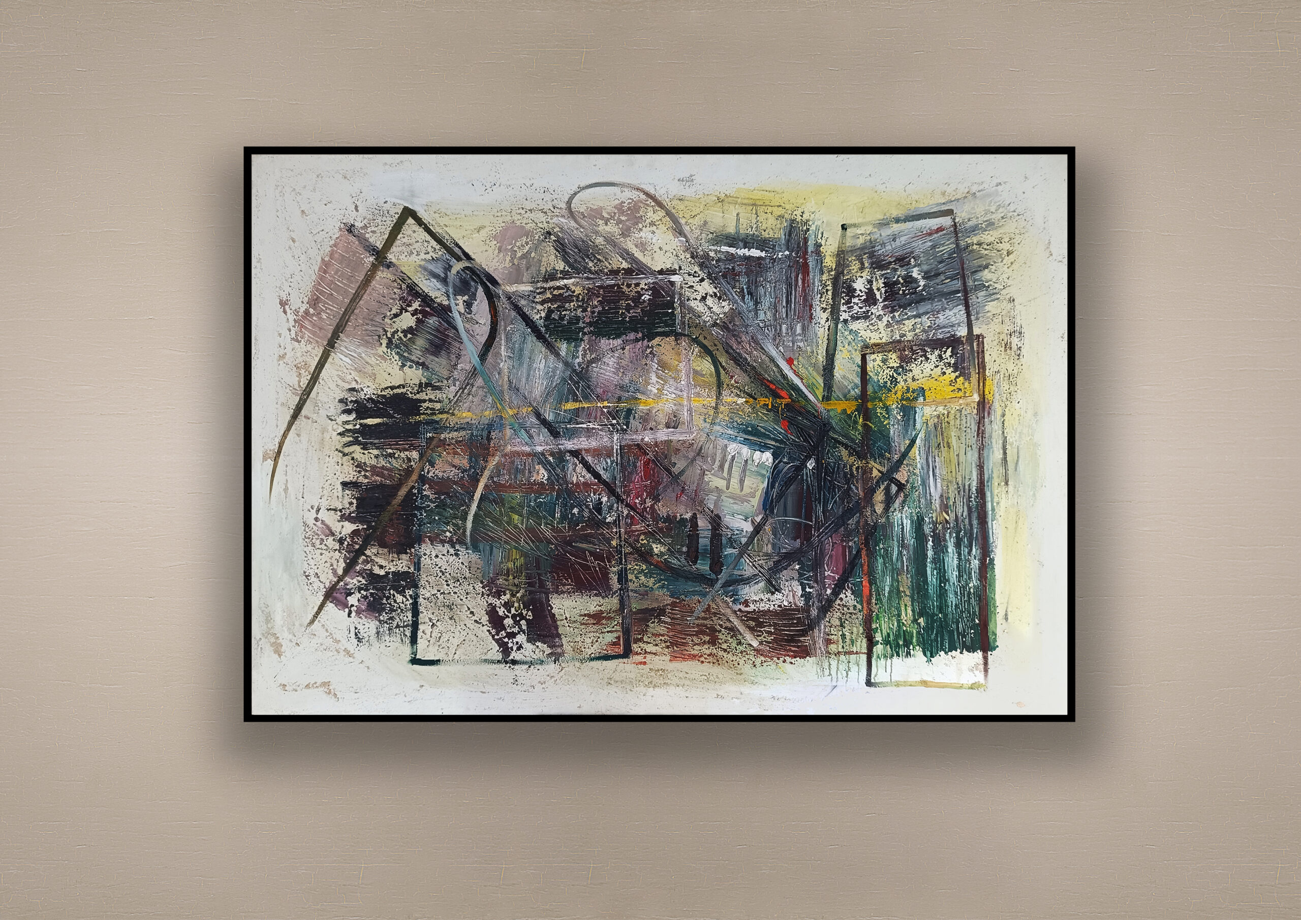 opera pittorica astratta informale contemporanea