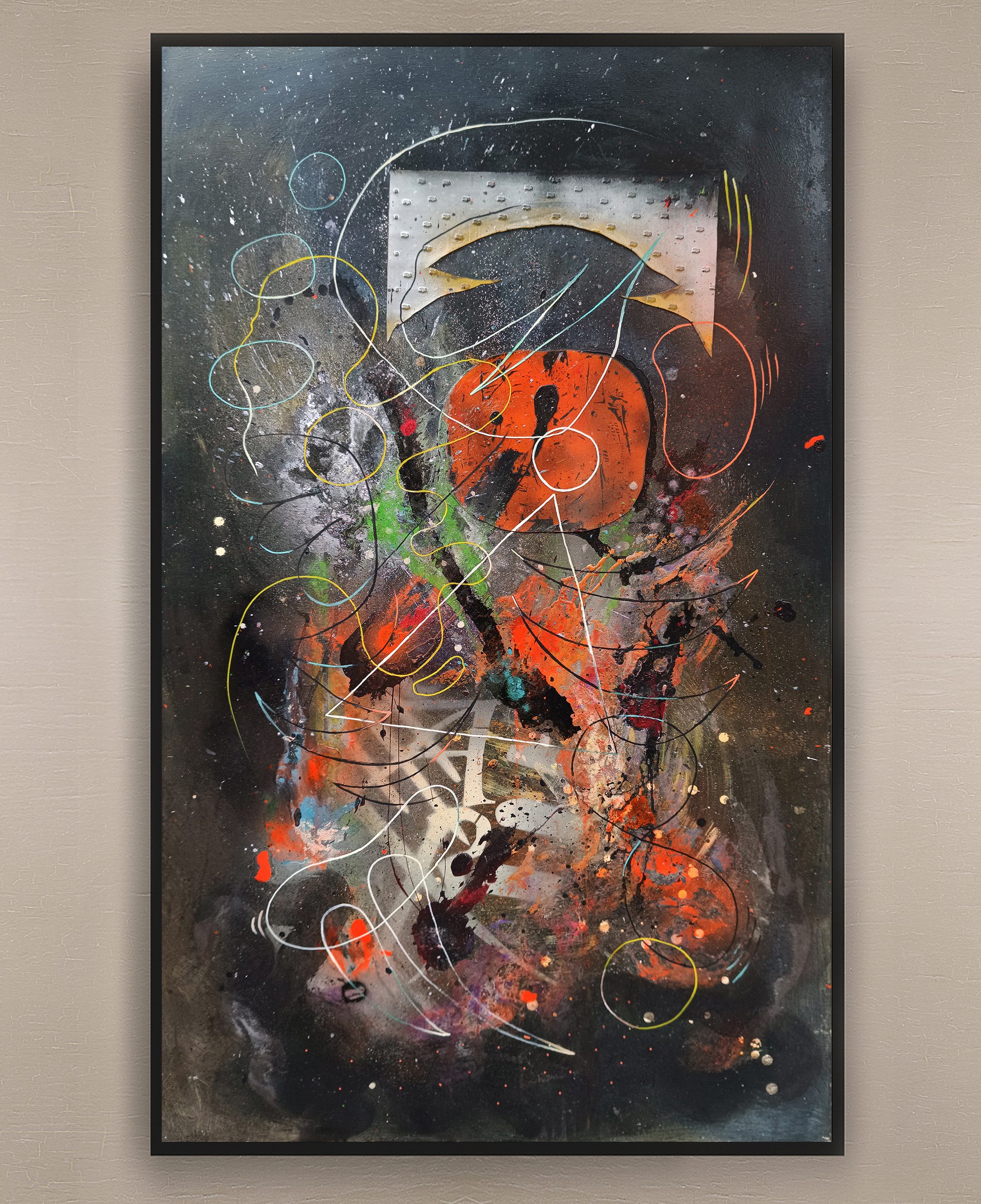 opera pittorica astratta informale contemporanea