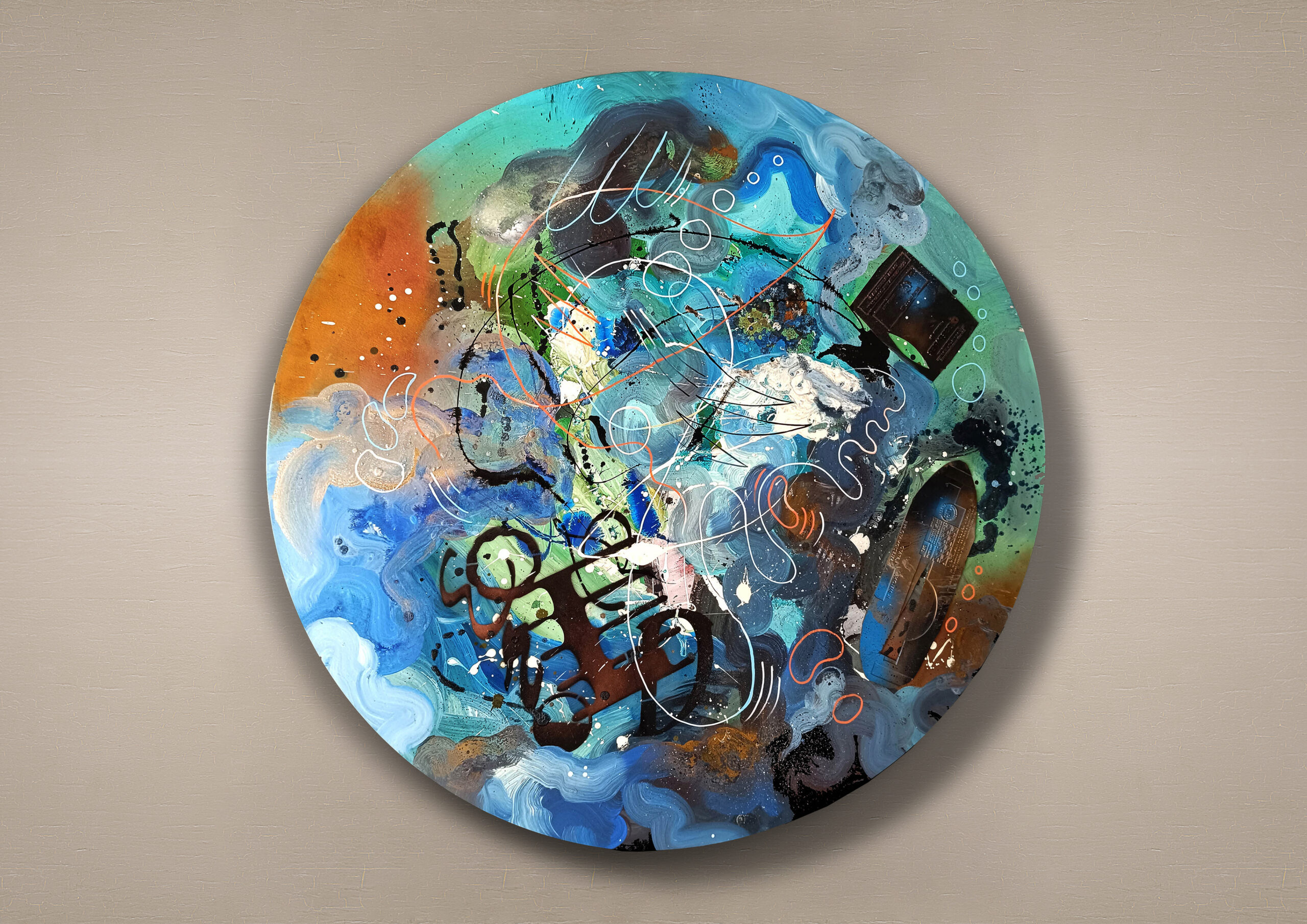 opera pittorica astratta informale contemporanea