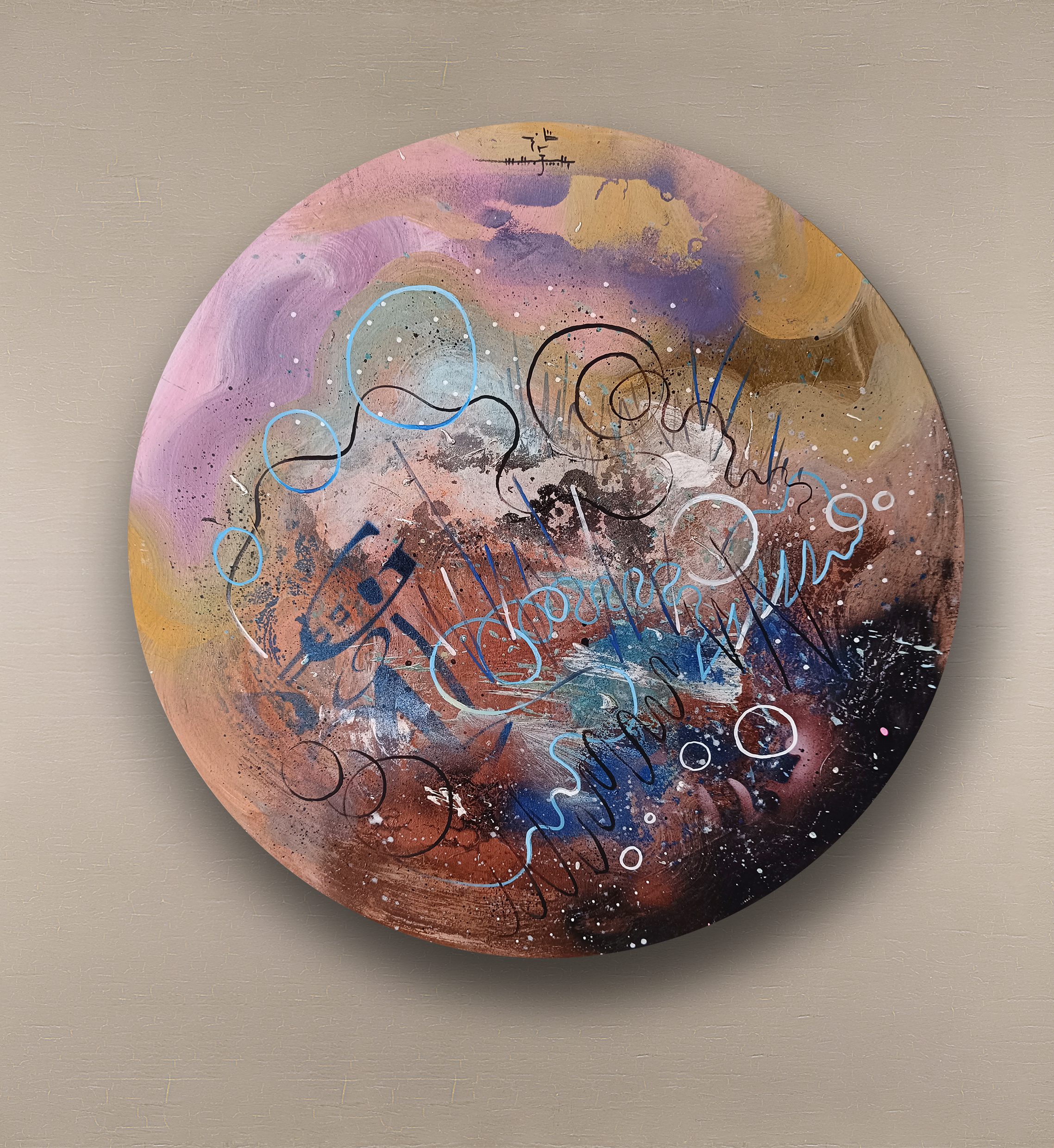 opera pittorica astratta informale contemporanea