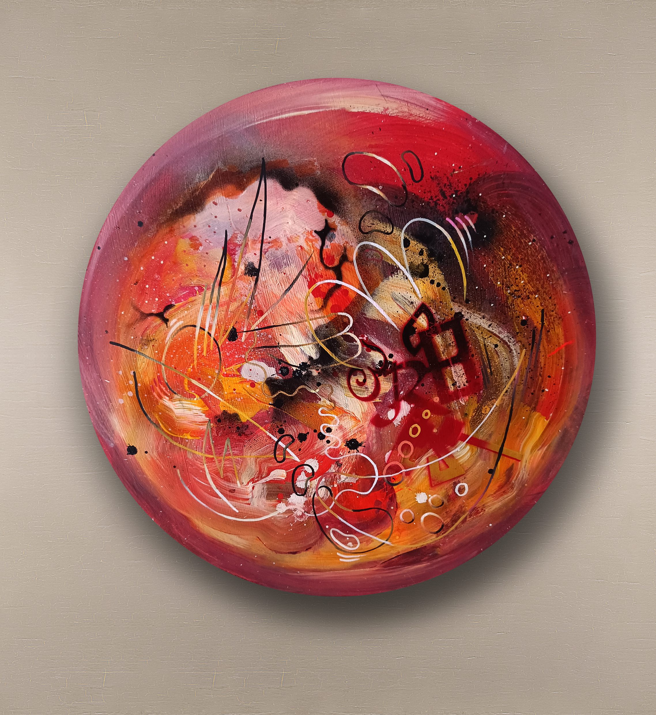 opera pittorica astratta informale contemporanea