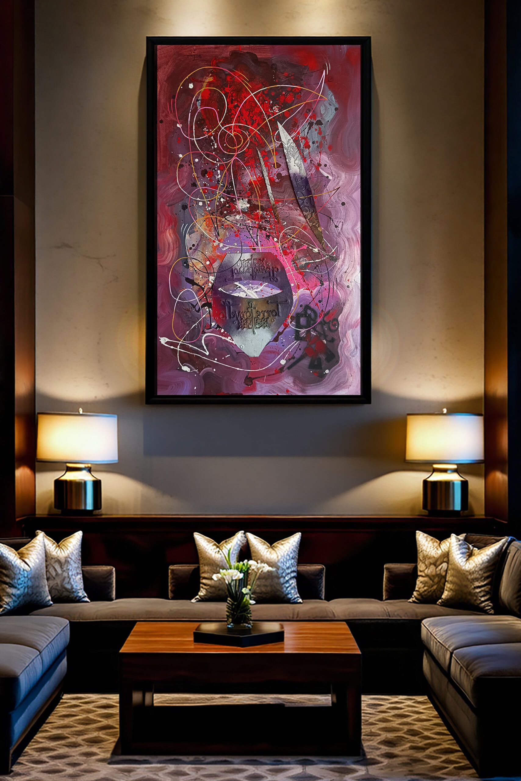 opera pittorica astratta informale contemporanea